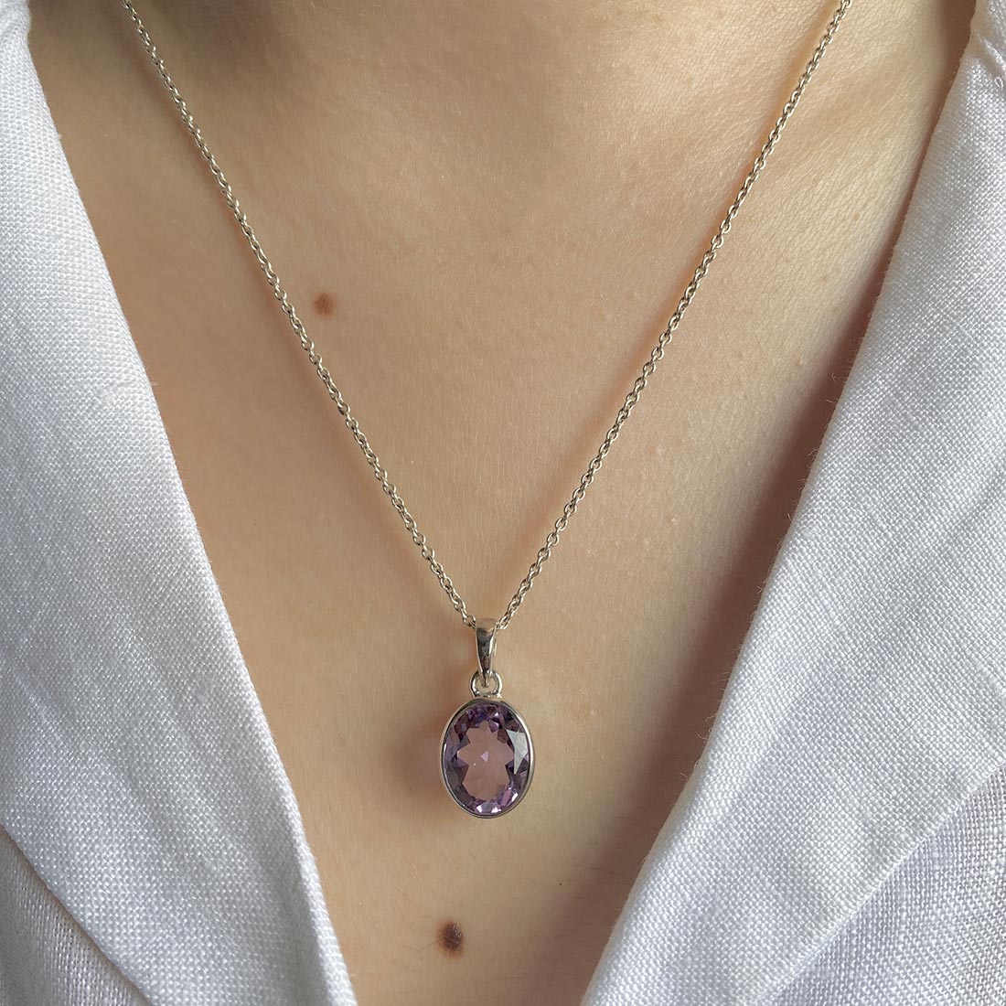 Amethyst Pendant-(AMT-SP-466.)